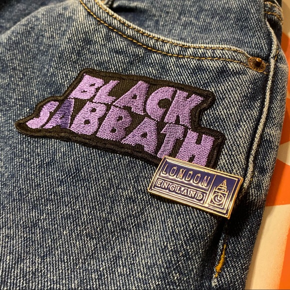 Vintage Hand Painted Black Sabbath Denim Cutoffs - Picture 5 of 7